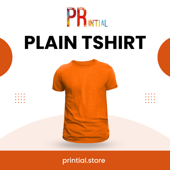 Orange Plain Tshirt