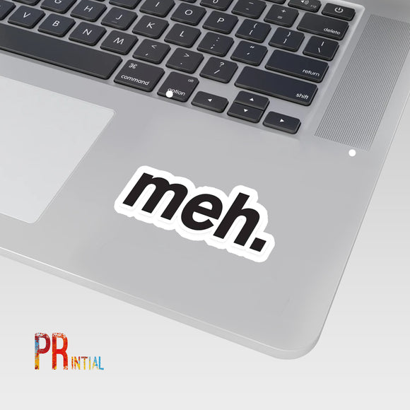 Meh Cutout Sticker