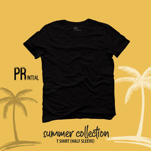 Black Plain T-Shirt - Printial Store