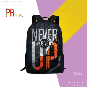 never give up backpack