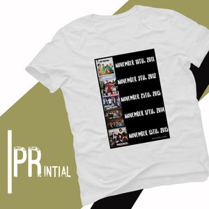 Dates  1D Tees - Printial Store