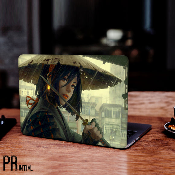 Girl With Umbrella Laptop skin - Printial Store