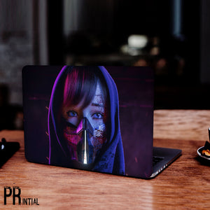 Mask Girl Laptop skin - Printial Store