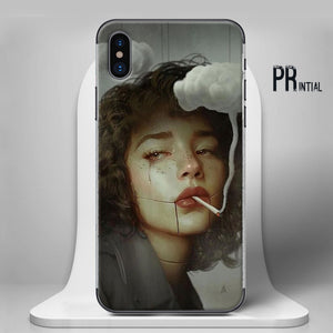 CRYING GIRL - MOBILE COVERS - Printial Store