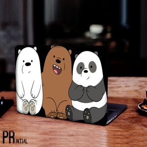 panda love Laptop Skin - Printial Store