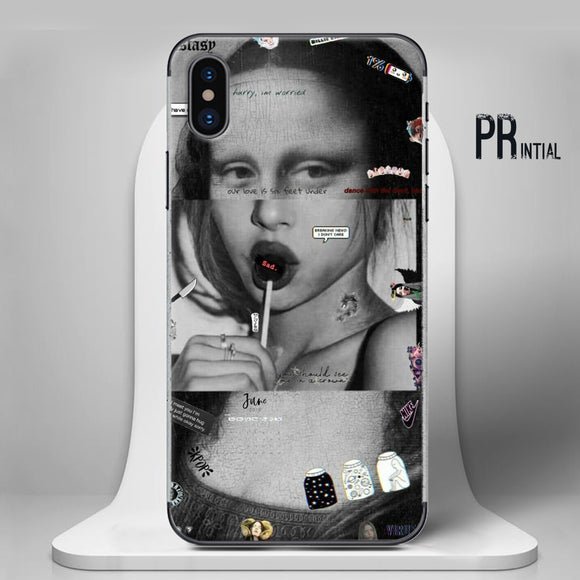 FUNNY MONA LISA - MOBILE COVERS