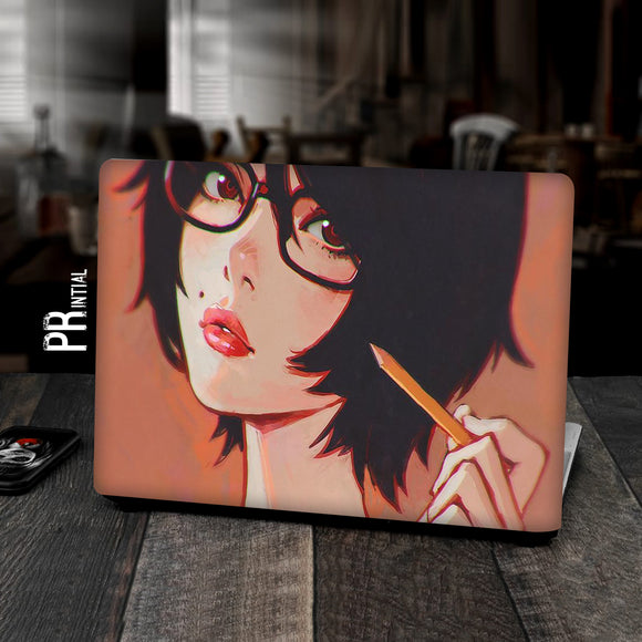 Drawing Girl - Laptop skins - Printial Store