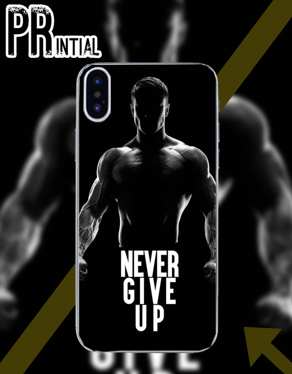 NEVER GIVE UP- MOBILE COVERS