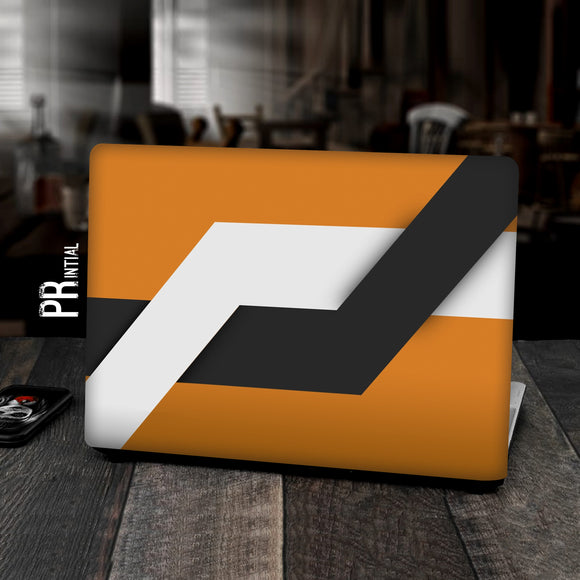 Orange & Black Design Laptop skin - Printial Store