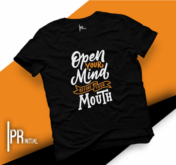 Open Your Mind  - Graphic Printed Tshirt