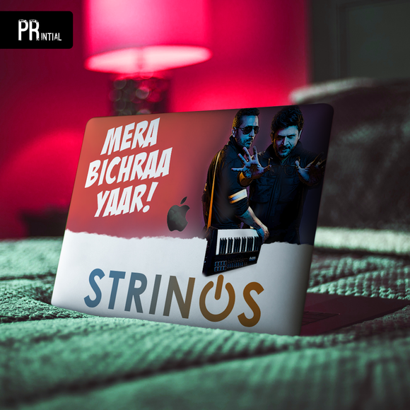 Mera Bichra Yaar strings - Laptop skin