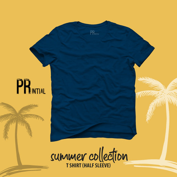 Navy Blue Plain T-Shirt