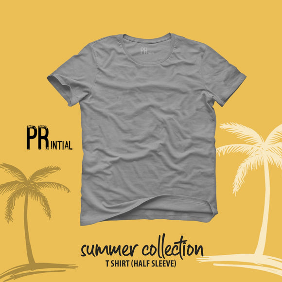 Grey Plain T-Shirt