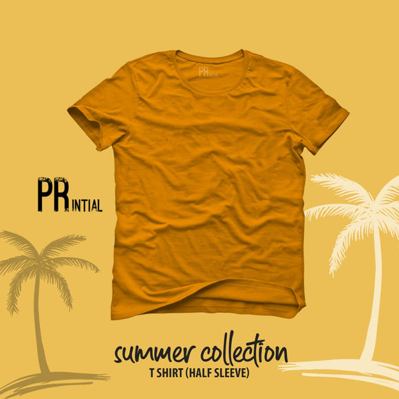 Yellow Plain T-Shirt