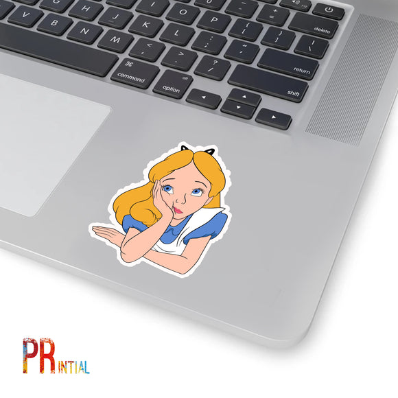 Cinderella Cutout Sticker - Printial Store