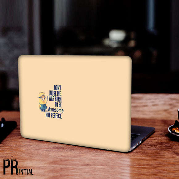 Dont Judge Me Laptop Skin - Printial Store