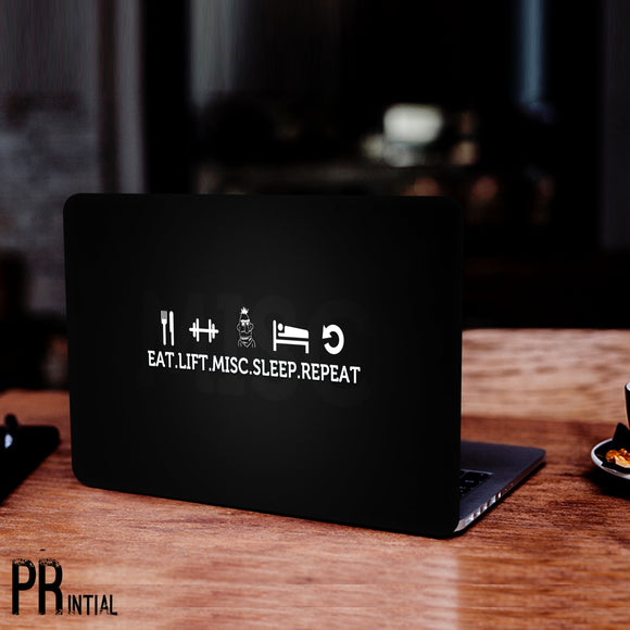 Eat Lift Laptop Skin - Printial Store