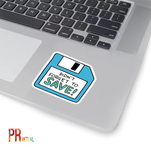 Floppy Disk Cutout Sticker - Printial Store