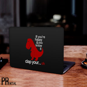 If Youre Happy Laptop Skin - Printial Store