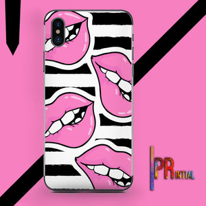 Pink Lips Mobile Cover - Printial Store